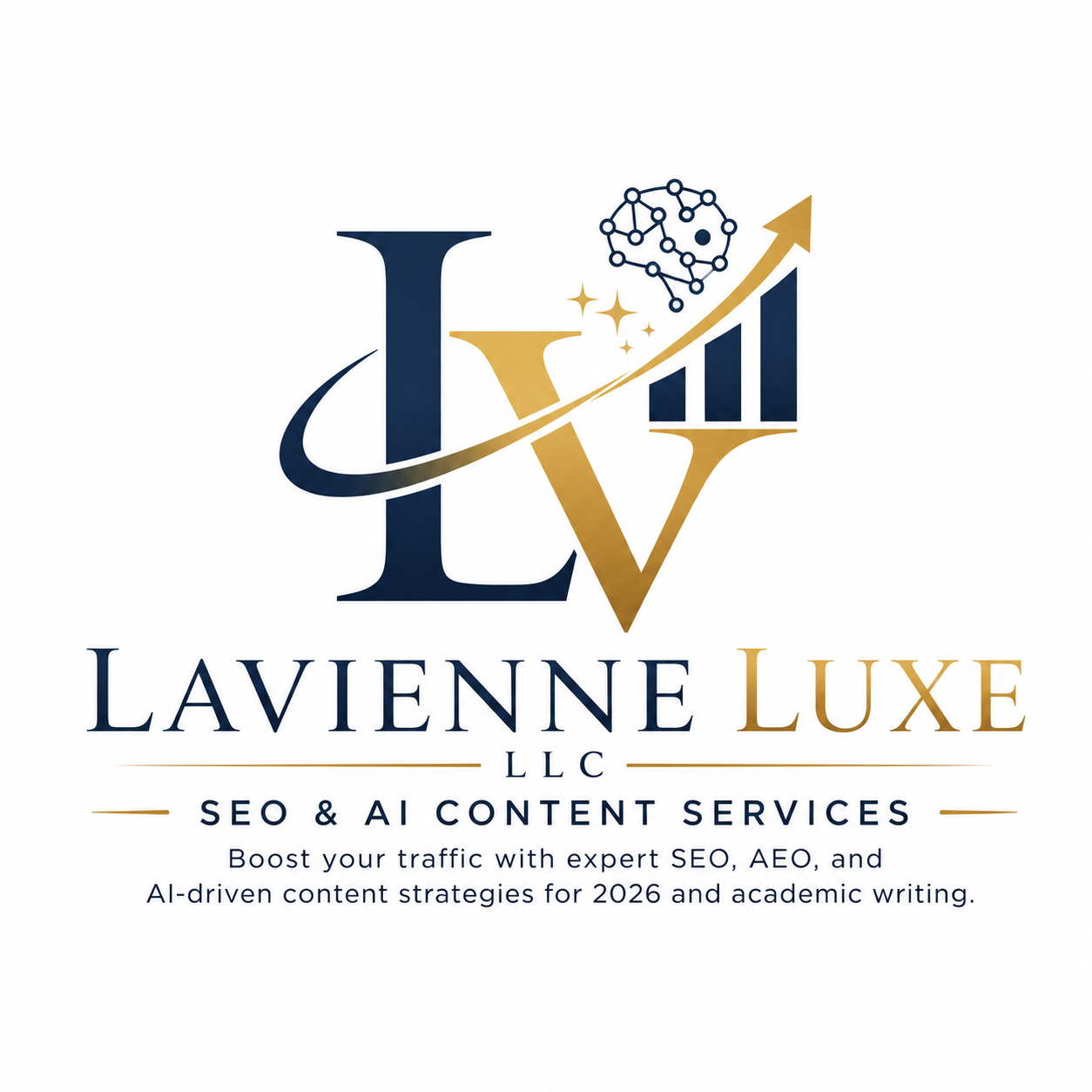 Logo for Lavienne Luxe LLC on a white background.
